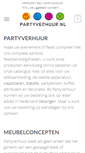 Mobile Screenshot of partyverhuur.nl